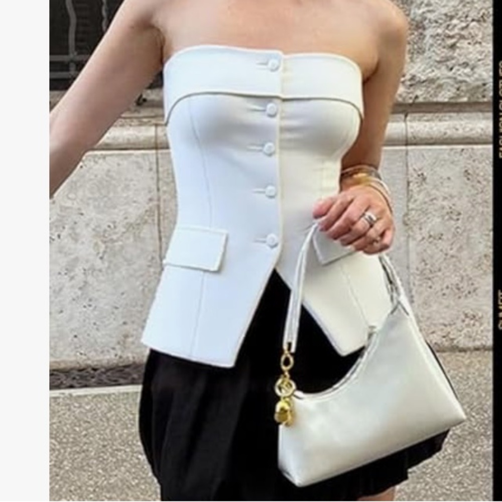Stylish White Corset Top